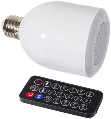 Світлодіодна лампа Zeus з динаміком Bluetooth, колір білий - 10830300- Фото №5