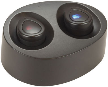 Бездротові навушники з зарядним чохлом, колір суцільний чорний - 10830500- Фото №1