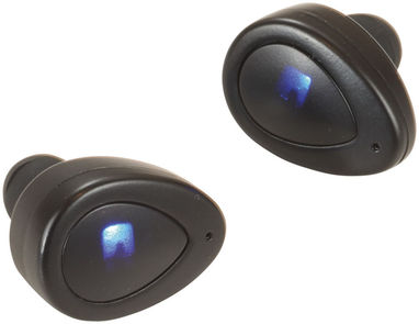 Беспроводные наушники с зарядным чехлом, цвет сплошной черный - 10830500- Фото №6