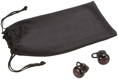 Беспроводные наушники с чехлом, цвет сплошной черный - 10830800- Фото №1