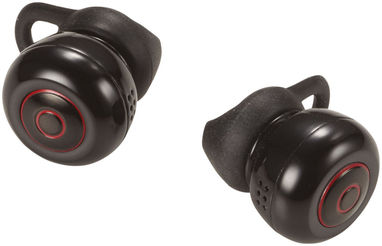 Беспроводные наушники с чехлом, цвет сплошной черный - 10830800- Фото №3