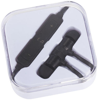 Наушники Martell магнитные с Bluetooth в чехле, цвет сплошной черный - 10830900- Фото №1