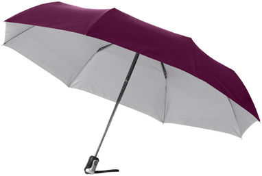 Зонт Alex  25,5'', цвет серебристый, красный - 10901616- Фото №1