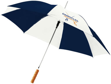Зонт автоматический Lisa 23'', цвет темно-синий, белый - 10901711- Фото №2