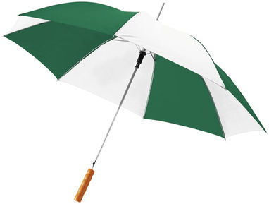Зонт автоматический Lisa 23'', цвет зеленый, белый - 10901713- Фото №1