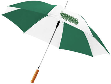 Зонт автоматический Lisa 23'', цвет зеленый, белый - 10901713- Фото №2