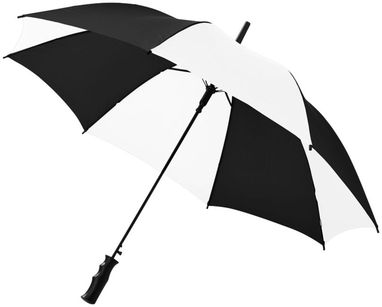 Зонт Barry  23'', цвет черный глянцевый, белый - 10905309- Фото №1