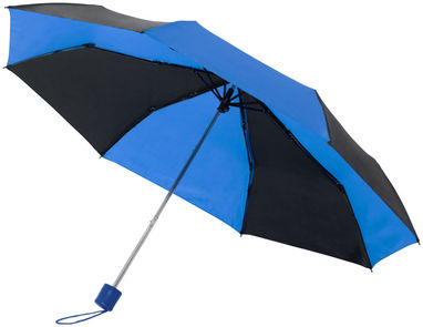 Зонт Spark  21'', цвет сплошной черный, синий - 10909500- Фото №1