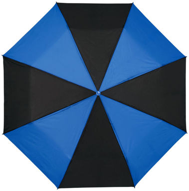Зонт Spark  21'', цвет сплошной черный, синий - 10909500- Фото №3