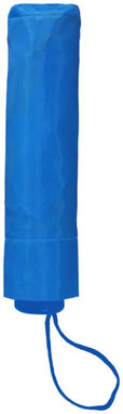 Зонт Spark  21'', цвет сплошной черный, синий - 10909500- Фото №4