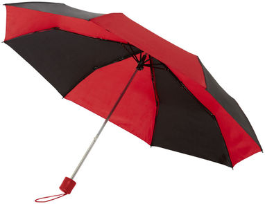 Зонт Spark  21'', цвет сплошной черный, красный - 10909501- Фото №1