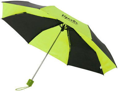Зонт Spark  21'', цвет сплошной черный, зеленый - 10909502- Фото №2