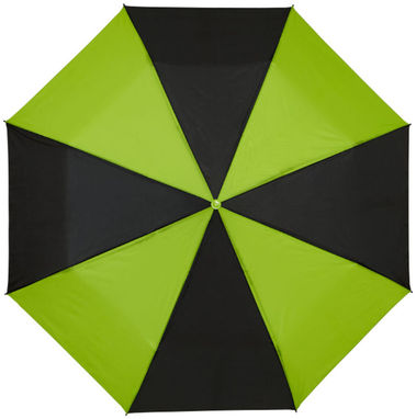 Зонт Spark  21'', цвет сплошной черный, зеленый - 10909502- Фото №3