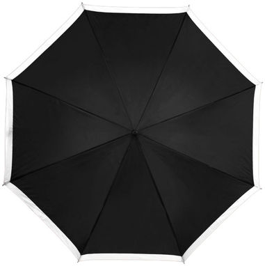 Зонт Kris  23'', цвет белый, сплошной черный - 10909700- Фото №3