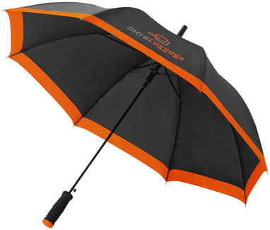 Зонт Kris  23'', цвет оранжевый, сплошной черный - 10909704- Фото №2
