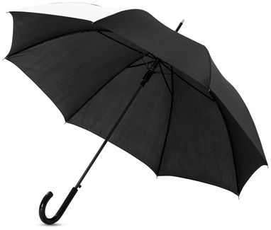 Зонт Lucy  23'', цвет белый, сплошной черный - 10910000- Фото №1