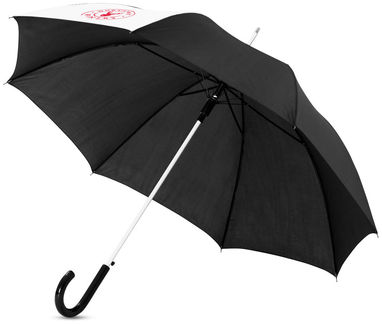 Зонт Lucy  23'', цвет белый, сплошной черный - 10910000- Фото №3