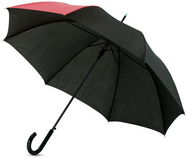 Зонт Lucy  23'', цвет красный, сплошной черный - 10910002- Фото №1