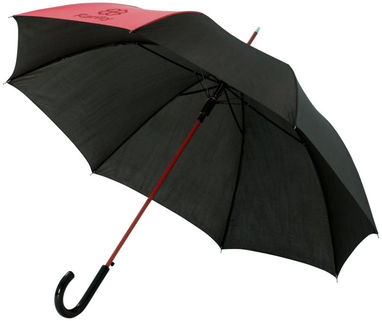 Зонт Lucy  23'', цвет красный, сплошной черный - 10910002- Фото №2