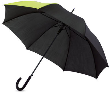 Зонт Lucy  23'', цвет неоново-желтый, сплошной черный - 10910003- Фото №1