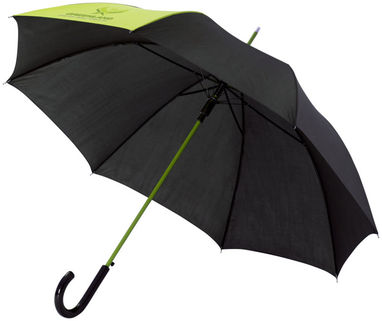Зонт Lucy  23'', цвет лайм, сплошной черный - 10910006- Фото №2