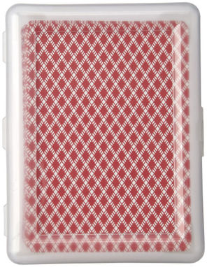 Карткова гра Reno в чохлі, колір червоний прозорий - 11005202- Фото №4