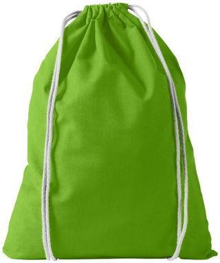 Хлопоковий рюкзак Oregon, колір лайм - 12011307- Фото №4