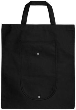 Складна сумка Maple з нетканого матеріалу, колір суцільний чорний - 12026800- Фото №4