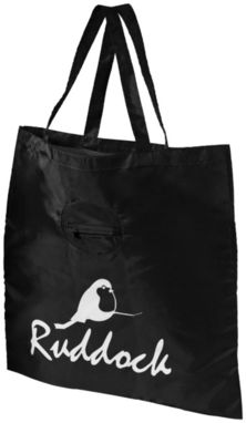 Складная сумка для покупок, цвет сплошной черный - 12027200- Фото №2