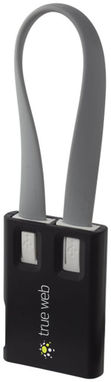 Набор кабелей Tag Mobile, цвет сплошной черный - 12370100- Фото №2