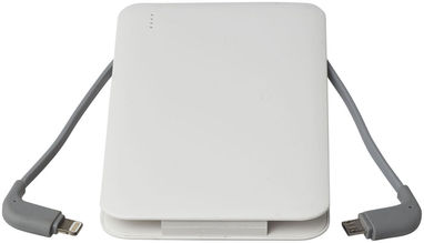 Рower bank Spectro з інтегрованим MFi кабелем 2 в 1, колір білий - 12372200- Фото №5