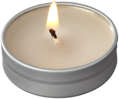 Свічка Bova в жерстяній баночці, колір срібний - 12612001- Фото №5