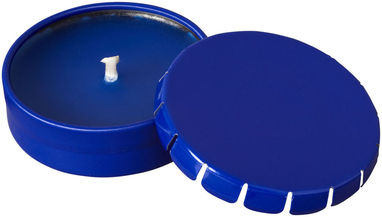 Свічка Bova в жерстяній баночці, колір синій - 12612002- Фото №1