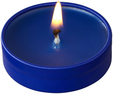 Свічка Bova в жерстяній баночці, колір синій - 12612002- Фото №5