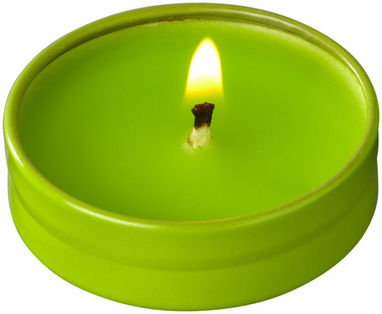 Свічка Bova в жерстяній баночці, колір лайм - 12612005- Фото №5