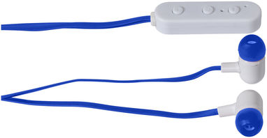 Недорогие наушники с функцией Bluetooth в чехле с карабином, цвет ярко-синий - 13423903- Фото №6