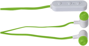 Недорогие наушники с функцией Bluetooth в чехле с карабином, цвет лайм - 13423904- Фото №6