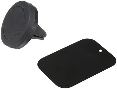 Магнитный держатель для телефона, цвет сплошной черный - 13424000- Фото №1