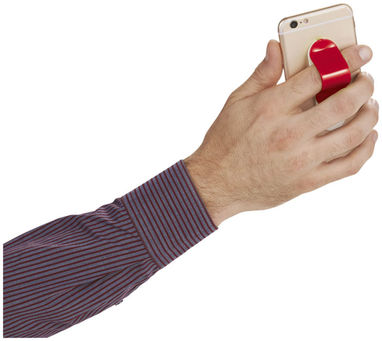 Сжимаемая подставка для смартфона, цвет красный - 13424202- Фото №5