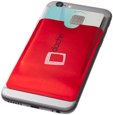 Бумажник для карт с RFID-чипом для смартфона, цвет красный - 13424602- Фото №2