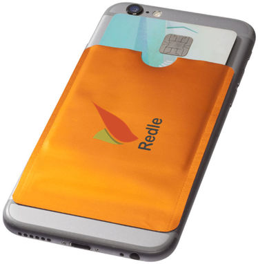 Бумажник для карт с RFID-чипом для смартфона, цвет оранжевый - 13424605- Фото №2