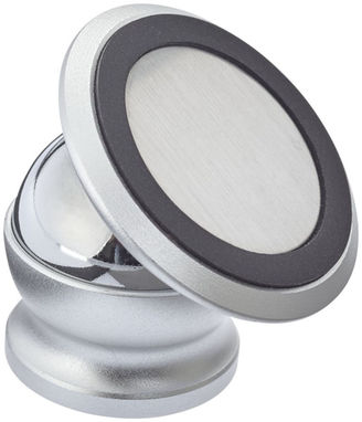 Поворотний магнітний тримач телефону Mount, колір срібний - 13424900- Фото №1