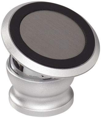 Поворотний магнітний тримач телефону Mount, колір срібний - 13424900- Фото №3
