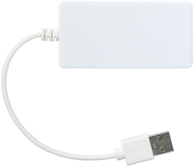Хаб USB Brick, колір білий - 13425001- Фото №3