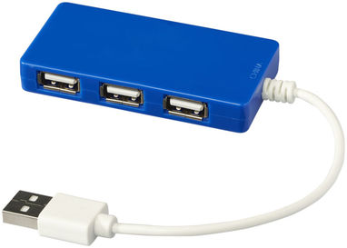 Хаб USB Brick, колір яскраво-синій - 13425002- Фото №1
