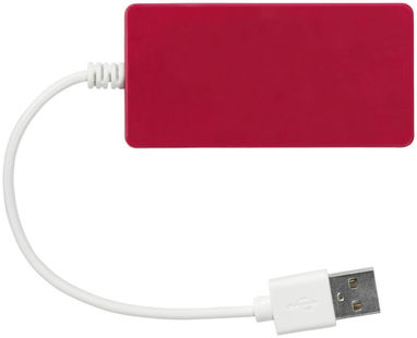 Хаб USB Brick, колір червоний - 13425003- Фото №3