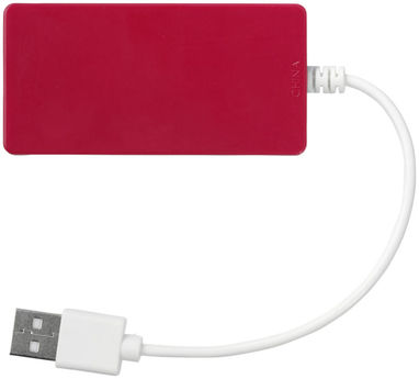 Хаб USB Brick, колір червоний - 13425003- Фото №4