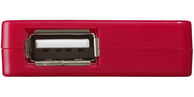 Хаб USB Brick, колір червоний - 13425003- Фото №5