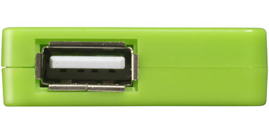 Хаб USB Brick, колір лайм - 13425004- Фото №5