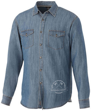 Рубашка Sloan с длинными рукавами, цвет джинс  размер M - 38174462- Фото №2